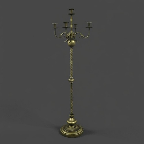 Bronze finish candle stand - finish,