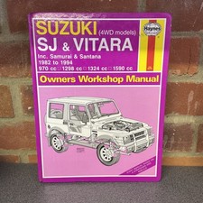 SUZUKI SJ410 SJ413 VITARA (1982-94) OWNERS WORKSHOP HAYNES MANUAL *HARDBACK*