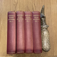 Newnes' Home Mechanic, Vols 1-4, COMPLETE set of books with Charts