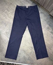 MENS ADIDAS CLIMALITE NAVY GOLF TROUSERS SIZE 36 WAIST 32 LEG