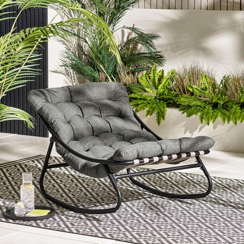 Metal garden rocking chair - metal,