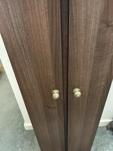 Vintage wooden dual door - wooden, media