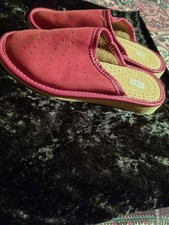 Hot Pink Suede Leather