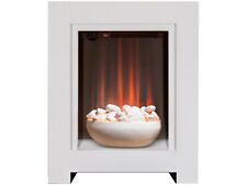 Adam Monet Fireplace Suite Pure White + Electric Fire, 23"