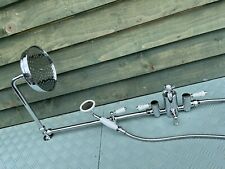 Antique Style Shower System  Art Deco Chrome Dual Function Aylesford Classic .