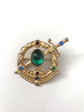 Vintage Brooch Pin Gold Tone