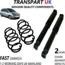For Vauxhall Zafira B Rear Shock Absorbers Shocks and Coil Springs Set 05- 14