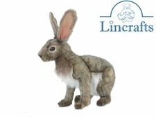 Hansa Sitting Jack Rabbit /Hare 5304 Soft Toy Sold by Lincrafts UK Est.1993