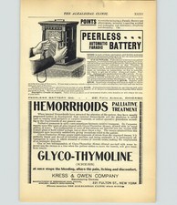 1899 PAPER AD Medical Devise