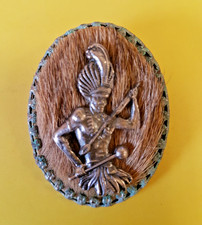 Lovely Handmade Vintage White Metal Candida Tribal South African Brooch