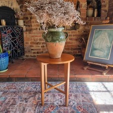 Vintage Small Teak Round