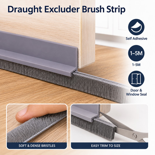 Draught excluder brush strip - draught,