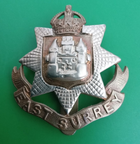 East surrey regiment metal - regiment, bi-metal