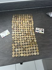 JOB LOT 200 x OLD STYLE £1 DAMAGED CIRCULATED COINS - FACE VALUE £200. 1.922Kg