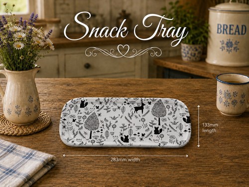 Melamine snack tray design - tray,