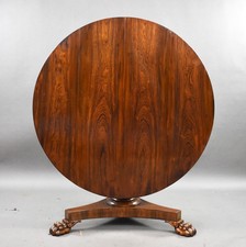 William IV Rosewood Round Breakfast Table