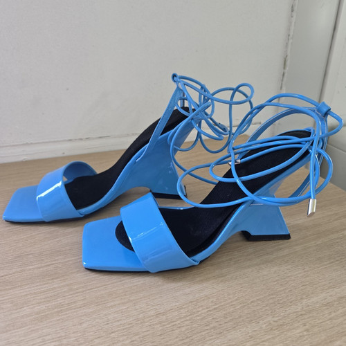 Ego blue synthetic strappy - blue,