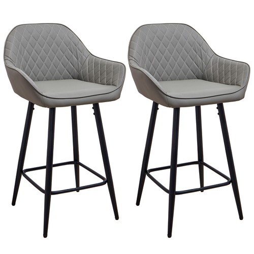 Set bar stools pu leather - of,
