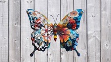 Botanical Metal Butterfly Wall