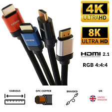 4K 8K V2.1 HDMI Cable Ultra HD ARC 2.0 2160p 50cm 1m 2m 3m 5m 