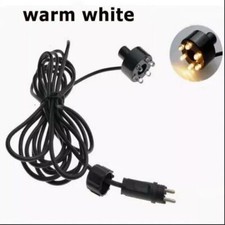 Underwater 6-LED Light Ring For Fountain Fish Pond Water Garden AC Adapter`