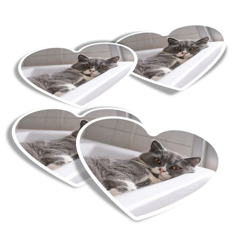 Heart stickers british - -,