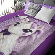 Unicorn Plush Fleece Blanket