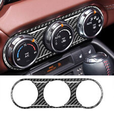 3x Carbon Fiber AC Console Interior Sticker Trim For Mazda MX-5 2016-2020
