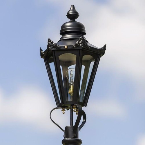 Black hexagonal victorian - hexagonal,