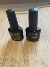 CND Shellac 2x Top Coats 1 Pearl Finish And 1 Matt Finish Opened But Hardly Used