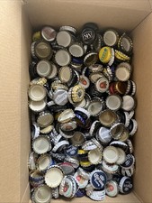 Box of  Used Beer Bottle Top Caps For Craft Projects