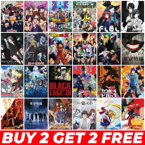 Retro anime posters a4 - retro,