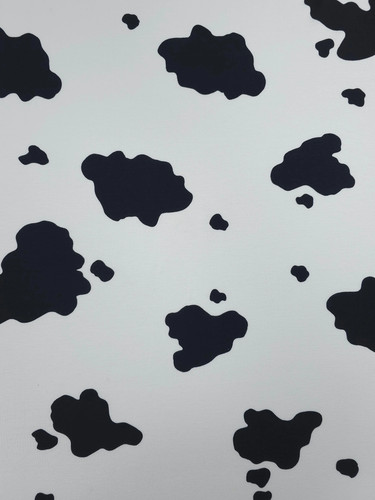 White black cow - cow, viscose