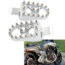 Chrome Front Footrest Footpegs