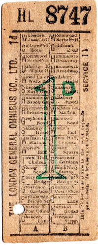 Bus ticket london general - ticket:,