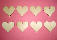 Pack 3cm wooden heart - 15,