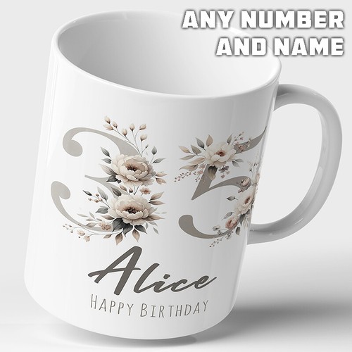 Personalised birthday mug cup - personalised,