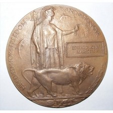 WW1 Death Penny Plaque Plus