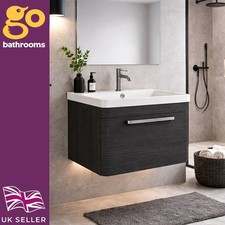 Textured Black Wall Hung 800