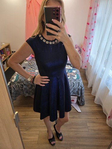 Ted baker dress beautiful navy - ted,