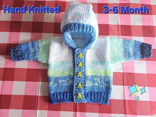 Baby month hand knitted - 3-6,