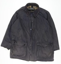 Barbour Men Blue Waxed Cotton
