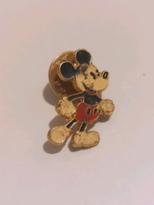 Vintage Walt Disney Enamelled Metal Mickey Mouse Lapel Pin