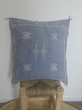 Moroccan Cactus Sabra Silk Handmade Pillows Cushion Cover, Boho, Berber