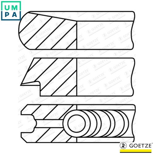 Piston ring kit - piston,