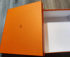 Original Orange HERMES Gift Shoes Box Empty 35 x 30 x 9 cm