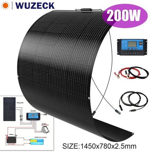 200w flexible solar panel ip68 - 200w,