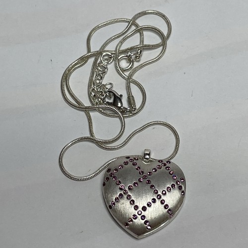 Monet silver tone - heart, locket