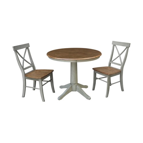 Solid wood round pedestal - 36",