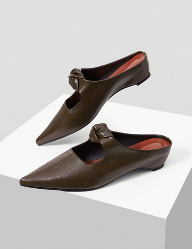 Ladies pointed wedge - wedge, platform